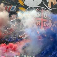 Atmosfera la FCSB - Rapid + Scenografia celor din Peluza Nord a roș-albaștrilor/ foto: GSP