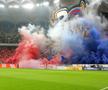 Atmosfera de la FCSB - Rapid. Scenografia pregătită de Peluza Nord