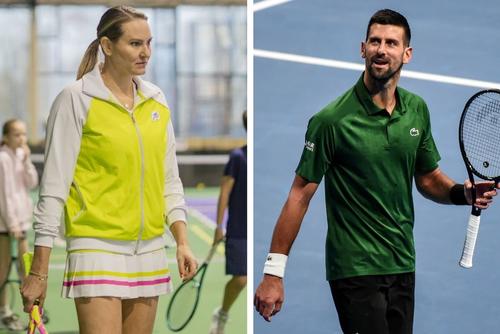 Nadia Petrova și Novak Djokovic Colaj foto: Instagram, GettyImages