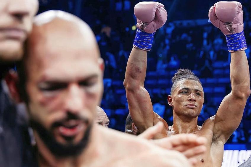 Andrew Tate versus Chase DeMoor / sursă foto: Instagram @ misfitsboxing
