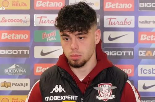 Andrei Borza, fundașul stânga de la Rapid, a analizat meciul cu FCSB, pierdut de giuleșteni cu 1-2 pe Arena Națională