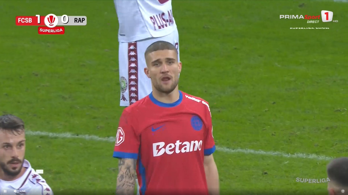 Daniel Bîrligea, furios după ce a fost schimbat în FCSB - Rapid