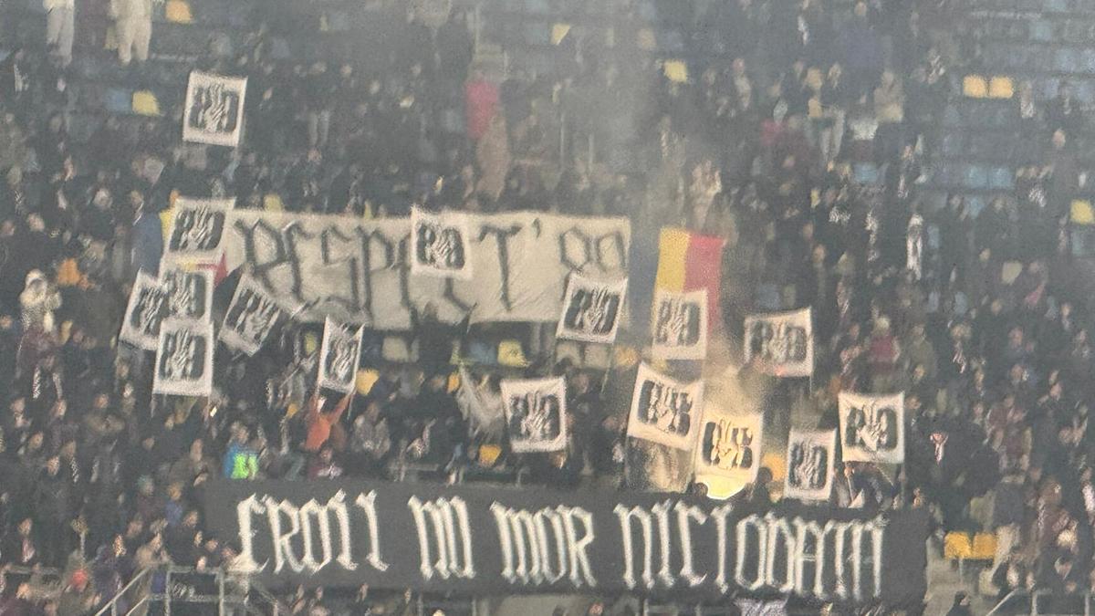 Mesajele apărute în peluze la FCSB - Rapid
