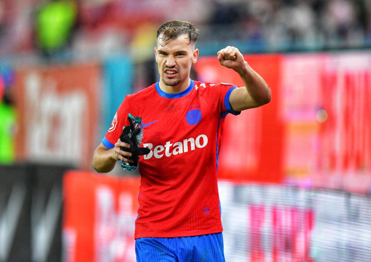 Mihai Stoica a făcut spectacol în fața Peluzei Nord după victoria cu Rapid