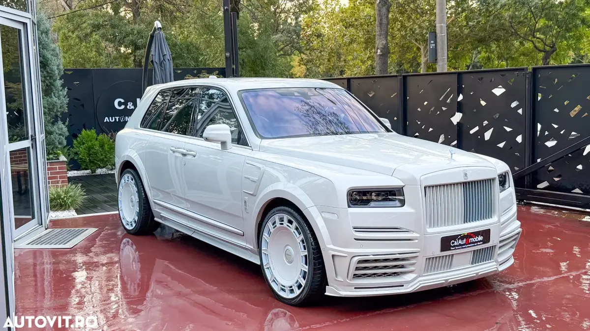 Rolls-Royce-ul Cullinan Mansory al lui Mirel Rădoi, ridicat de platformă în Capitală