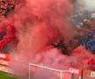 Atmosfera la FCSB - Rapid + Scenografia celor din Peluza Nord a roș-albaștrilor/ foto: GSP
