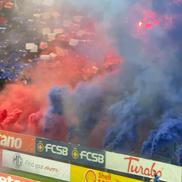 Atmosfera la FCSB - Rapid + Scenografia celor din Peluza Nord a roș-albaștrilor/ foto: GSP