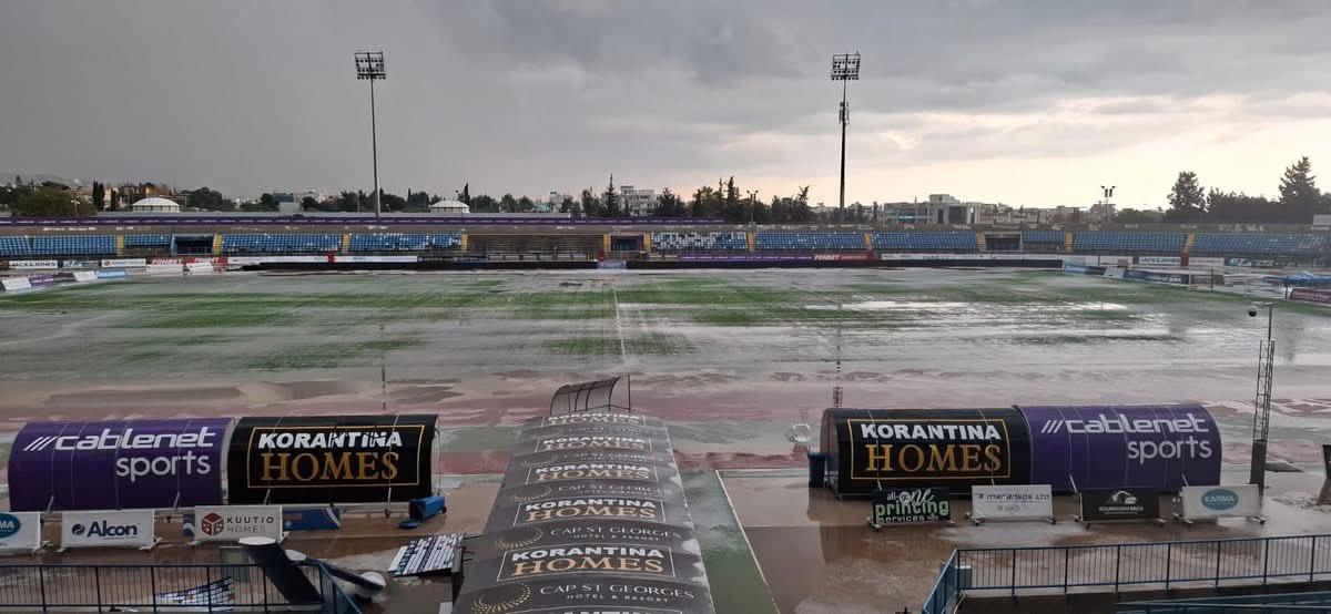 Pafos - APOEL, amânat din cauza inundațiilor