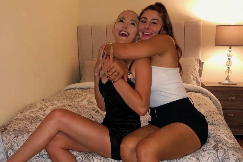 Bianca Andreescu, alături de o bună prietenă, Charlotte Robillard Millette