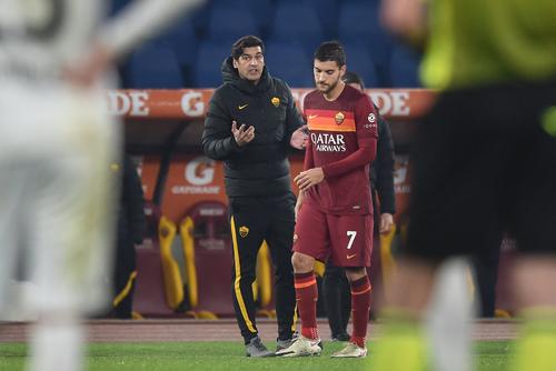 Paulo Fonseca și Lorenzo Pellegrini FOTO IMAGO