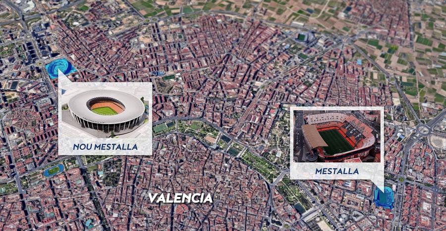 Distanța dintre vechiul și noul Mestalla Trebuia să fie o bijuterie! Stadionul de 300 de milioane de euro, abandonat de 12 ani de o forță a Europei