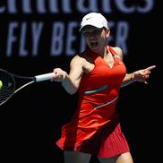 Simona Halep - Danka Kovinic, în turul III la Australian Open, foto: Guliver/gettyimages