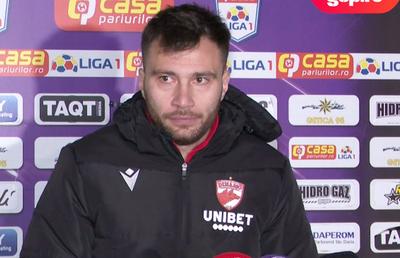 Căpitanul lui Dinamo a contrazis varianta lui Iuliu Mureșan după eșecul cu FC Argeș: „Arbitrul i-a spus lui Matei că l-a împins pe fundaș”