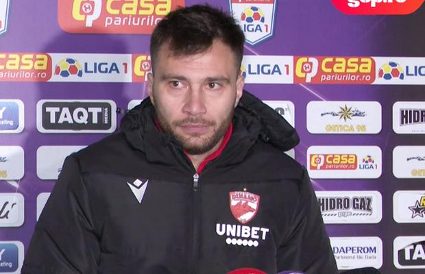 Căpitanul lui Dinamo a contrazis varianta lui Iuliu Mureșan după eșecul cu FC Argeș: „Arbitrul i-a spus lui Matei că l-a împins pe fundaș”