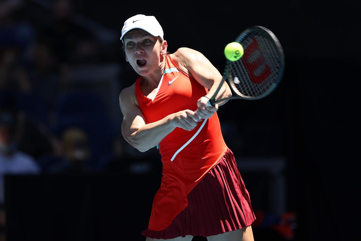 Simona Halep - Danka Kovinic, Australian Open 2022