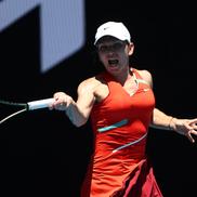 Simona Halep - Danka Kovinic, în turul III la Australian Open, foto: Guliver/gettyimages