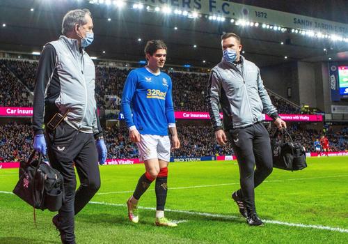 Ianis Hagi, accidentat în Rangers - Stirling 4-0 // foto: Imago Images