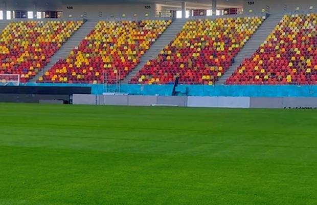 Cum arată gazonul de la Arena Națională » MM Stoica a postat imagini înainte de FCSB - UTA