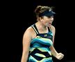 Linda Noskova bucurându-se după un punct reușit FOTO Guliver/GettyImages
