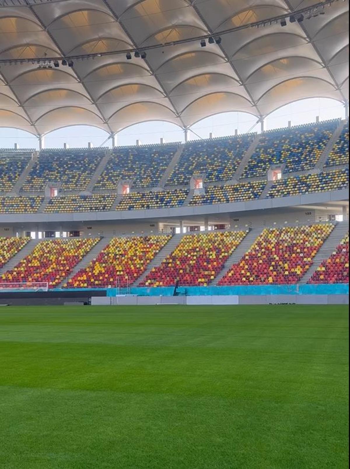 Cum arată gazonul de la Arena Națională