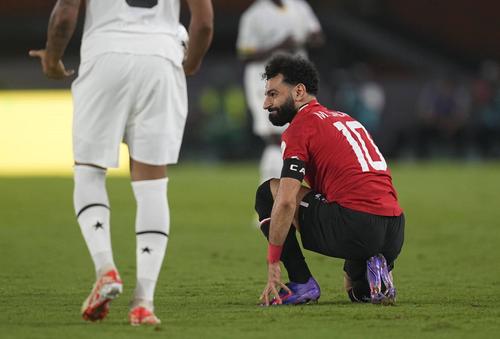 Mohamed Salah, după accidentarea suferită la 2-2 contra Ghanei Foto: Imago