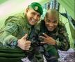Florent Malouda, antrenându-se în poligon în uniforma armatei din Guyana Franceză / Foto: Instagram fmalouda