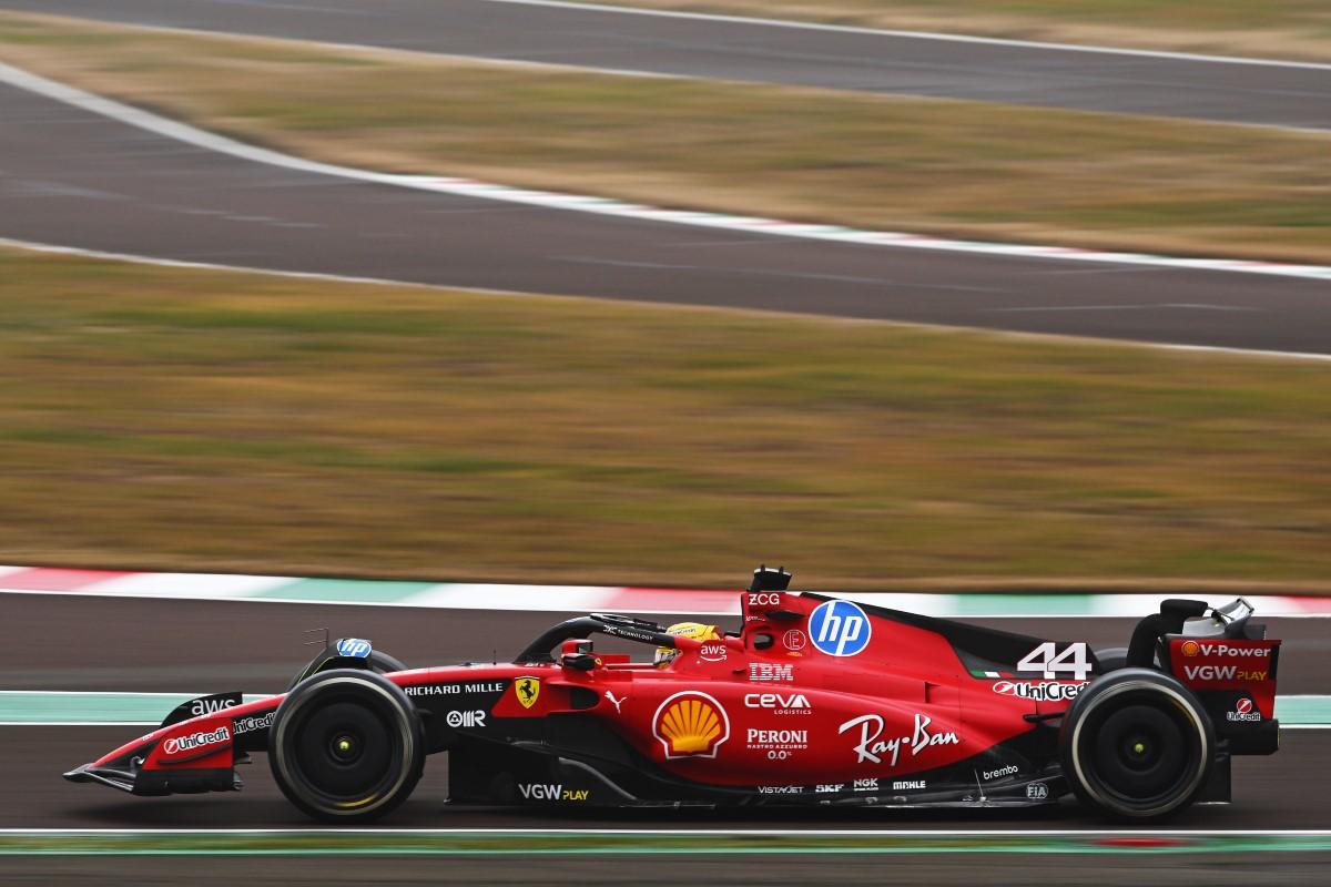 Lewis Hamilton, pentru prima dată la volanul unui monopost Ferrari!