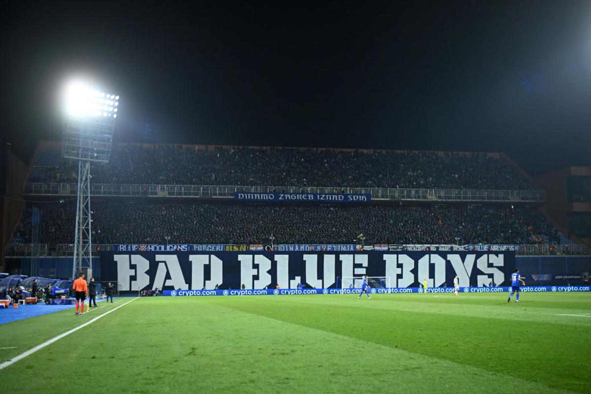 „Bad Blue Boys”, banner imens în peluza lui Dinamo Zagreb