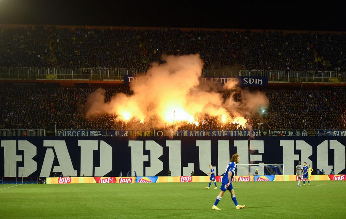 „Bad Blue Boys”, banner imens în peluza lui Dinamo Zagreb