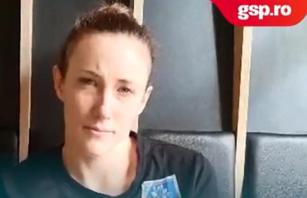 Krim Ljubljana - SCM Rm. Vâlcea // VIDEO EXCLUSIV Kristina Liscevic: „Am avut febră două nopți. Cred că mă va durea corpul în timpul meciului”