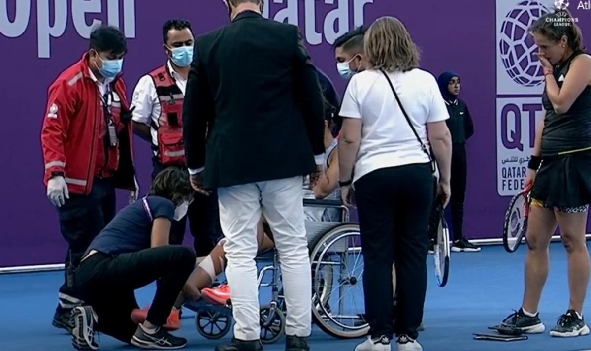 Jaqueline Cristian s-a accidentat în meciul cu Daria Kasatkina