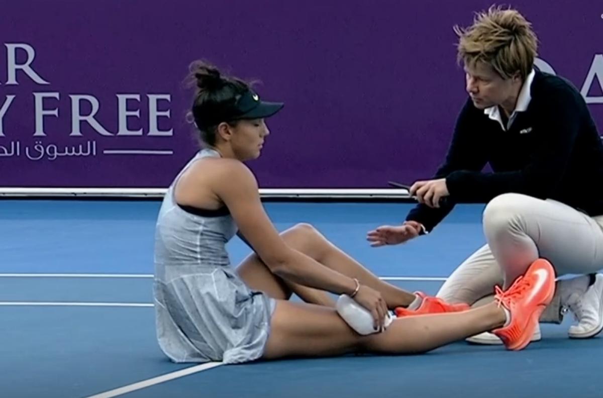 Jaqueline Cristian s-a accidentat în meciul cu Daria Kasatkina