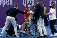 Ghinion pentru Jaqueline Cristian » Obligată să se retragă în turul II al turneului de la Doha, deși câștigase primul set! A ieșit de pe teren într-un scaun cu rotile