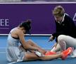 Jaqueline Cristian s-a accidentat în meciul cu Daria Kasatkina