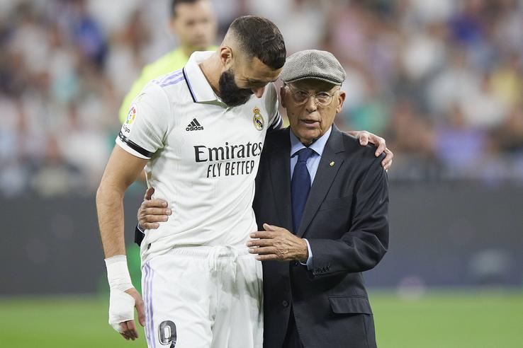 Amancio Amaro și Karim Benzema. Foto: Imago Images