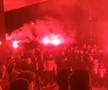 A fost „infern” în fața hotelului lui Dinamo, înaintea meciului cu CFR Cluj