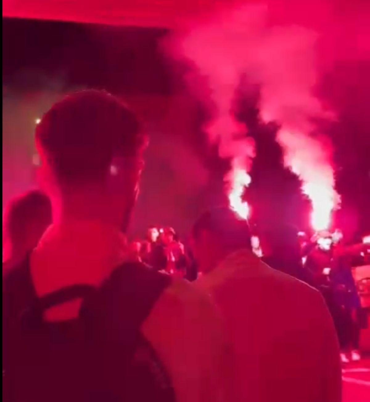 Imagini senzaționale suprinse joi seara, la Cluj! Infern în fața hotelului lui Dinamo
