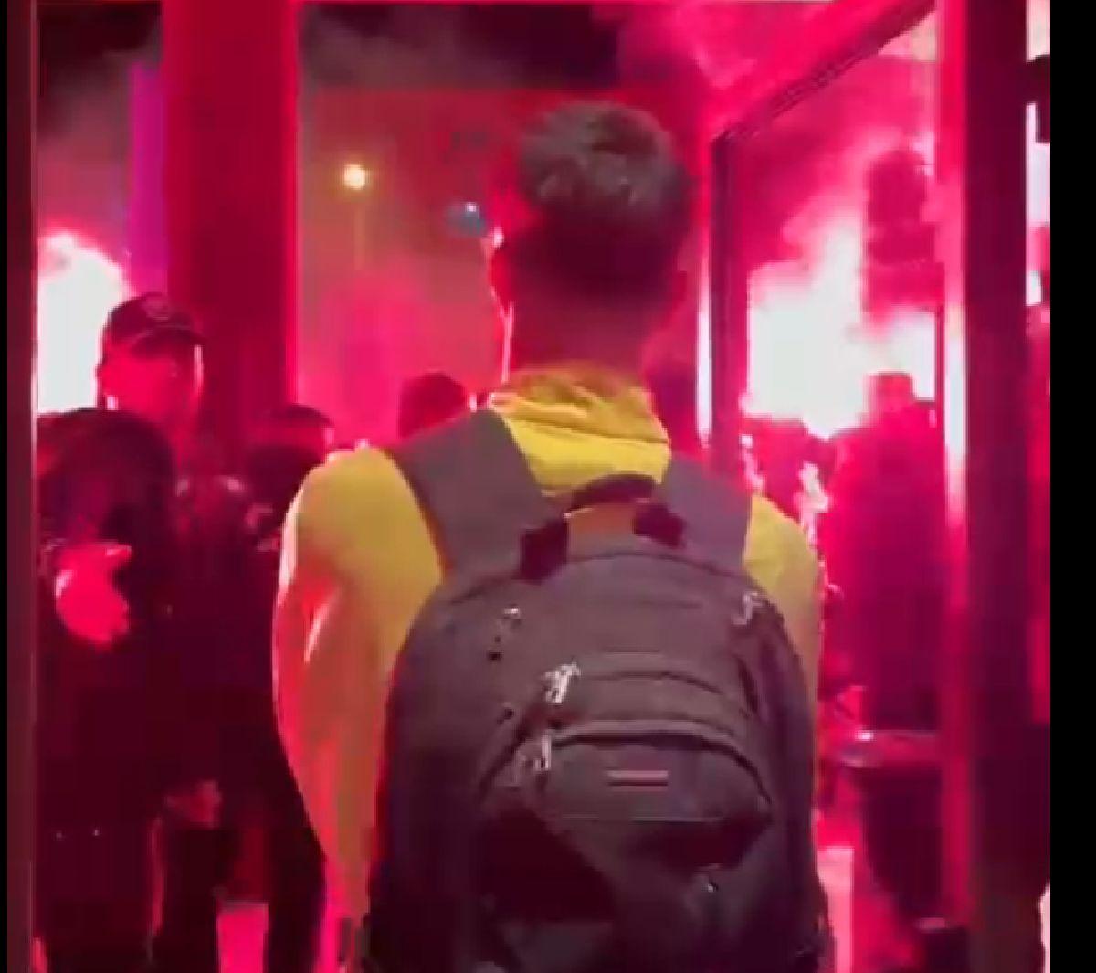 Imagini senzaționale suprinse joi seara, la Cluj! Infern în fața hotelului lui Dinamo