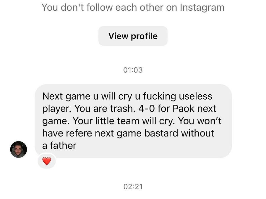 Siyabonga Ngezana a primit mesaje rasiste din partea fanilor lui PAOK, foto: Instagram Titularul de la FCSB a publicat mesajele odioase primite de la fanii lui PAOK » Cum le răspunde