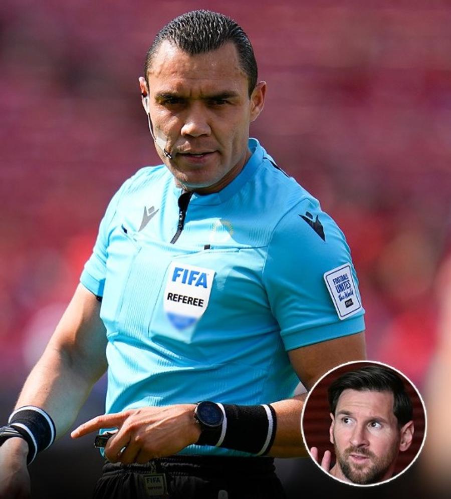 Conexiunea interzisă de CONCACAF între arbitrul mexican și Lionel Messi / Foto: X Arbitru suspendat, după ce nu s-a putut abține în fața lui Messi și a făcut un gest interzis