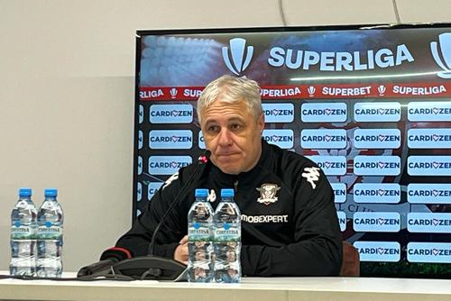 Marius Șumudică la conferința de presă dinaintea partidei Farul - Rapid