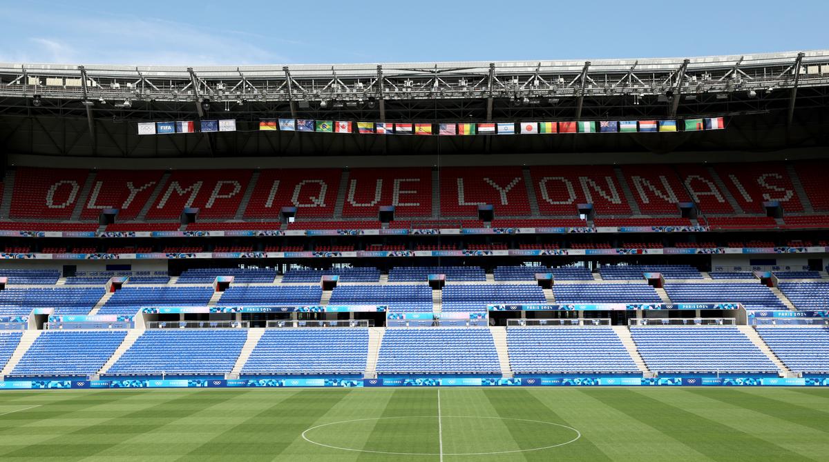 Stadionul din Lyon, locul unde FCSB va juca returul din optimile Europa League