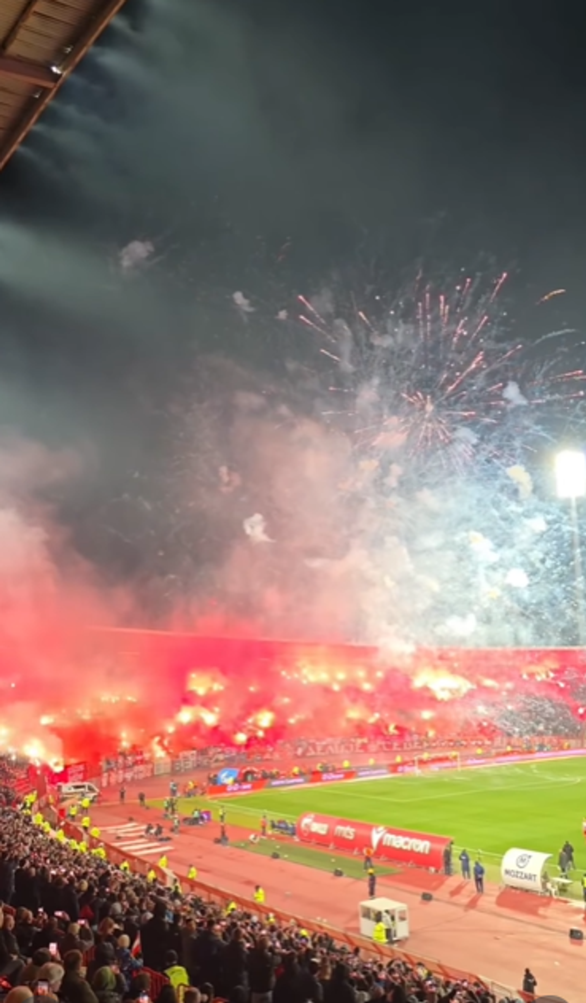 Incidente la Steaua Roșie Belgrad - Partizan 3-0
