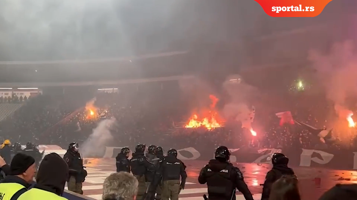 Incidente la Steaua Roșie Belgrad - Partizan 3-0