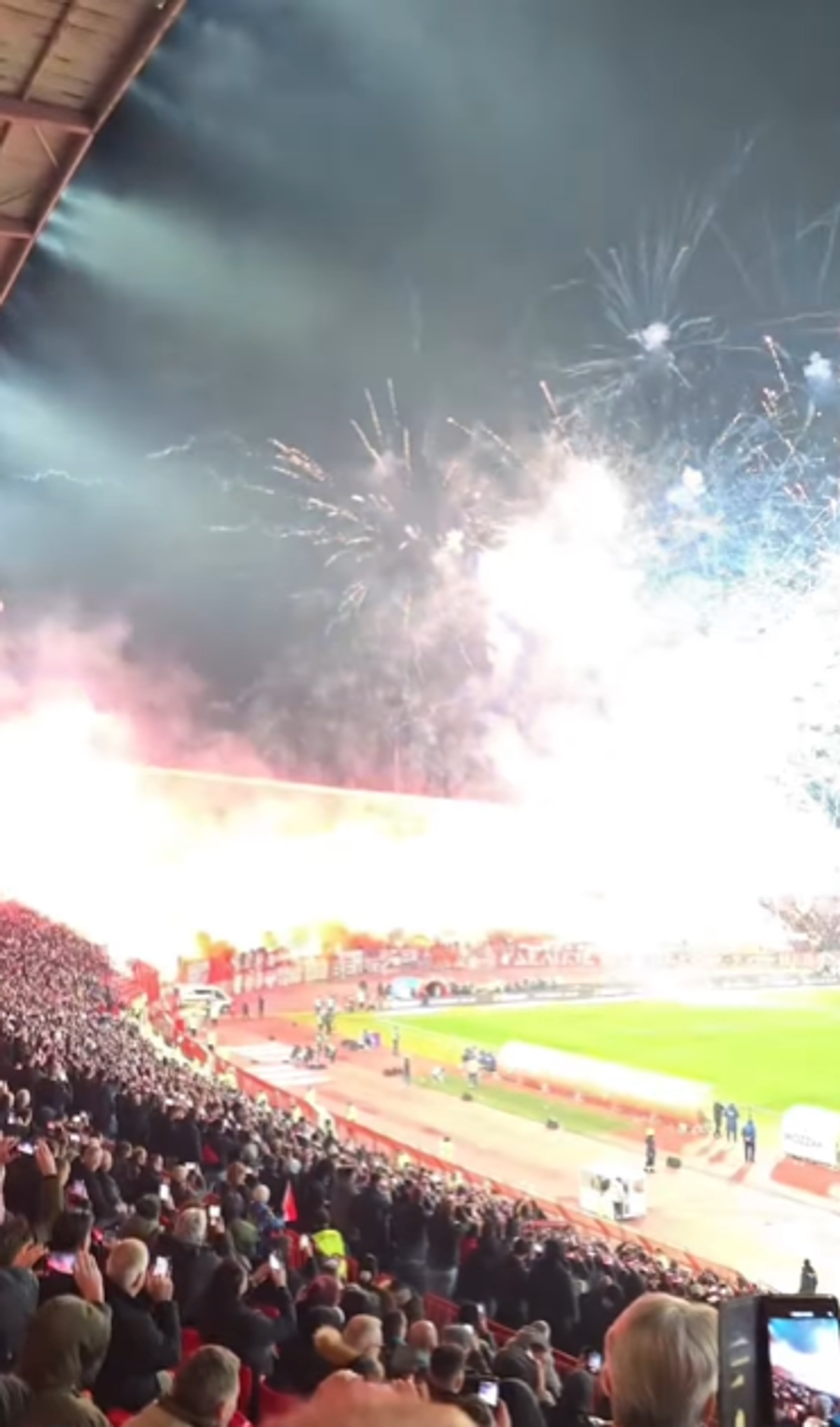 Incidente la Steaua Roșie Belgrad - Partizan 3-0