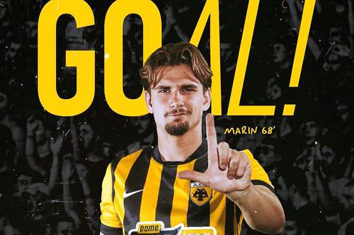Răzvan Marin, gol și pasă decisivă în AEK - Levadiakos