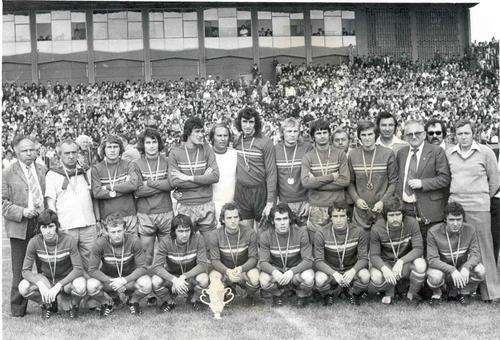 Universitatea Craiova în versiune 1979, pe când începea să se nască proiectul Maxima: oltenii erau implicați însă și atunci în meciuri dubioase în campionat. Foto: facebook.com/UCVOficial