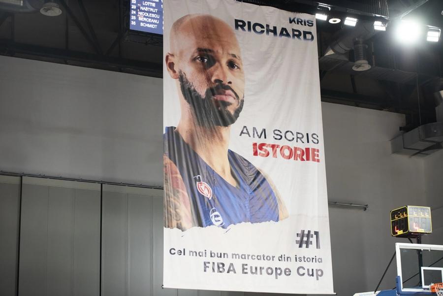 Kris Richard, cel mai bun marcator din istoria FIBA Europe Cup/Foto: fiba.basketball Kris, americanul venit să scrie istorie în România, adoră sarmalele și dezvăluie celelalte două hobby-uri: „Nu prea am timp de asta decât vara”
