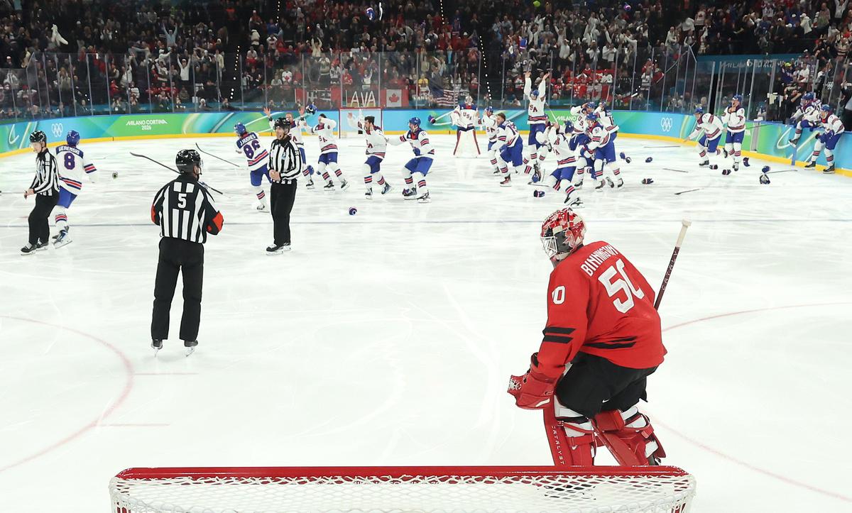 Cele mai tari imagini din SUA - Canada, finala turneului de hochei la Jocurile Olimpice