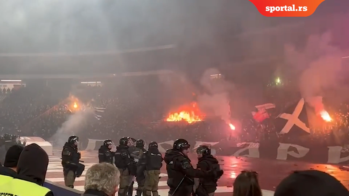 Incidente la Steaua Roșie Belgrad - Partizan 3-0